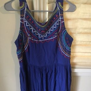 Blue dress with embroidery!